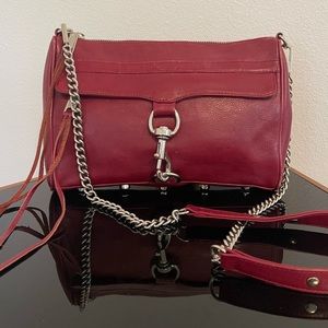 Rebecca Minkoff MAC Red Leather Silver-tone Hardware
Clutch or Crossbody Bag